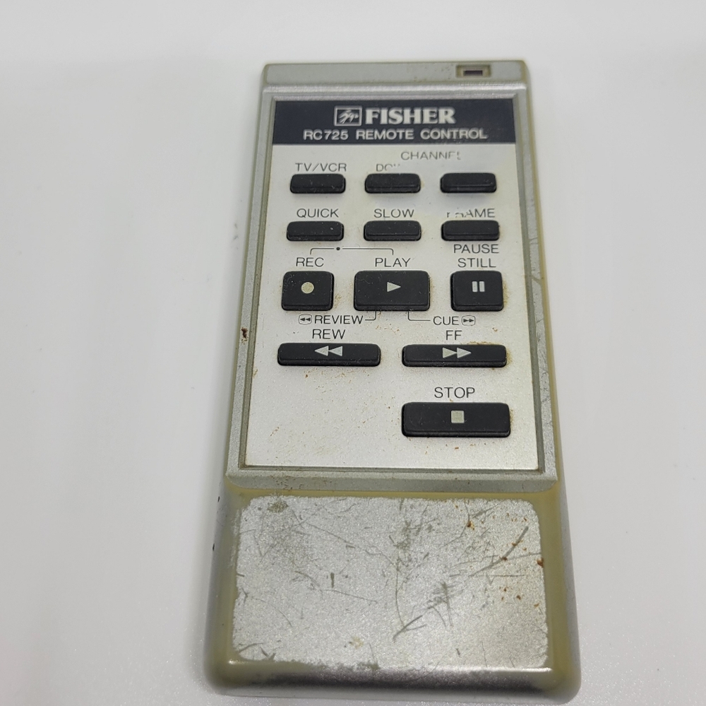 Vintage Fisher RC725 VCR Remote Control